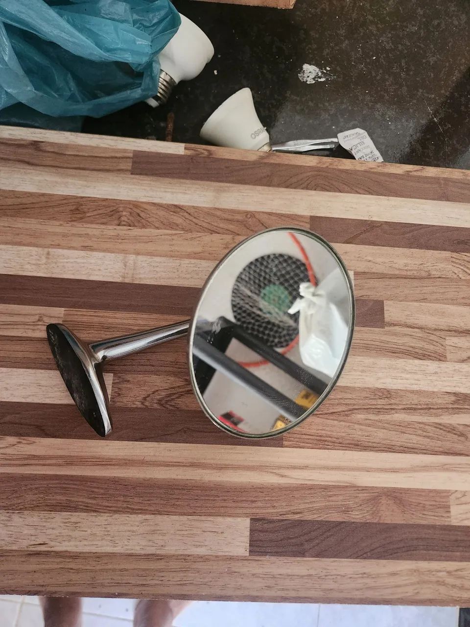 Retrovisor cromado do opala mais itens