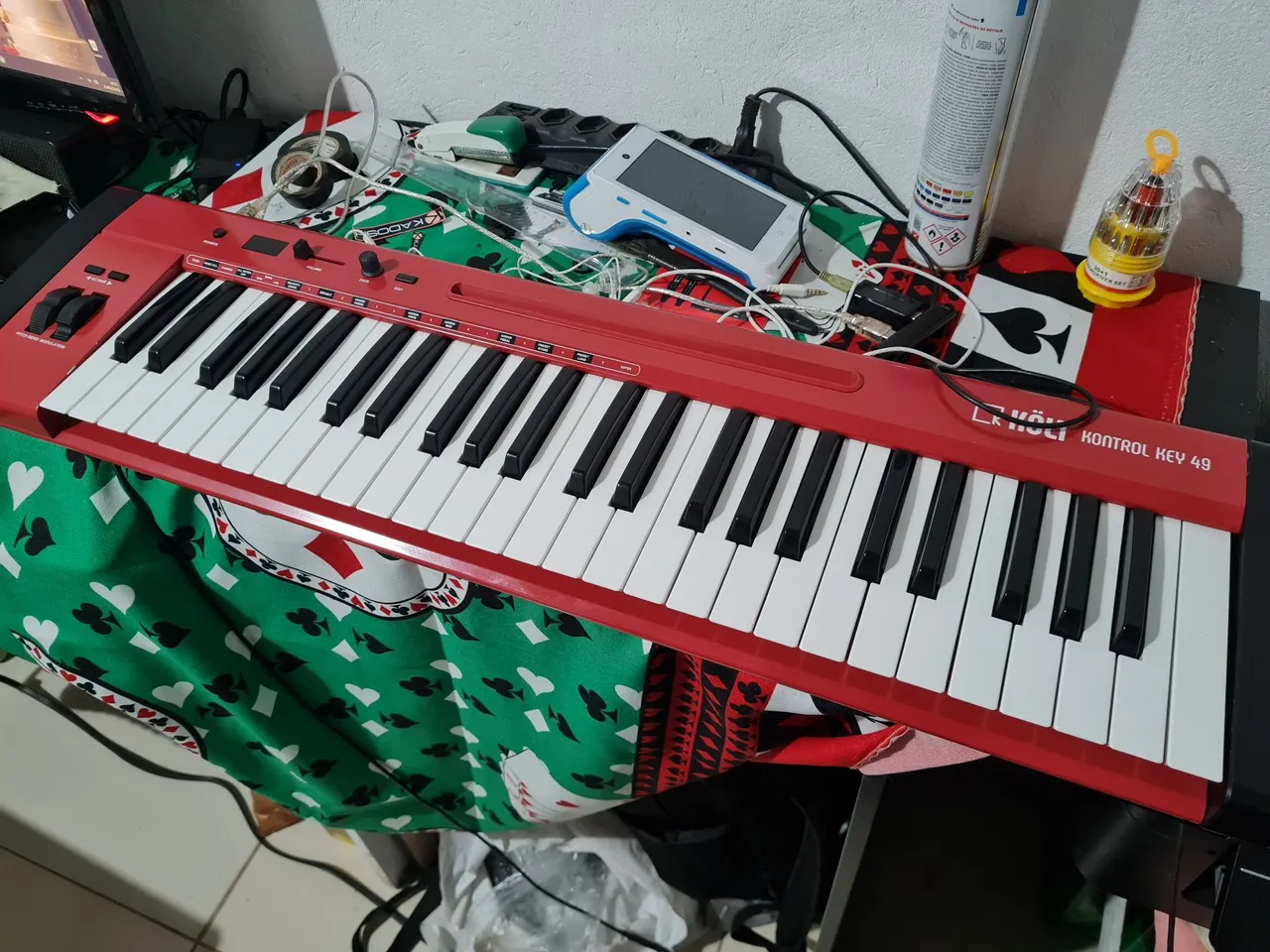 Teclado MIDI controlador Kolt 49 teclas