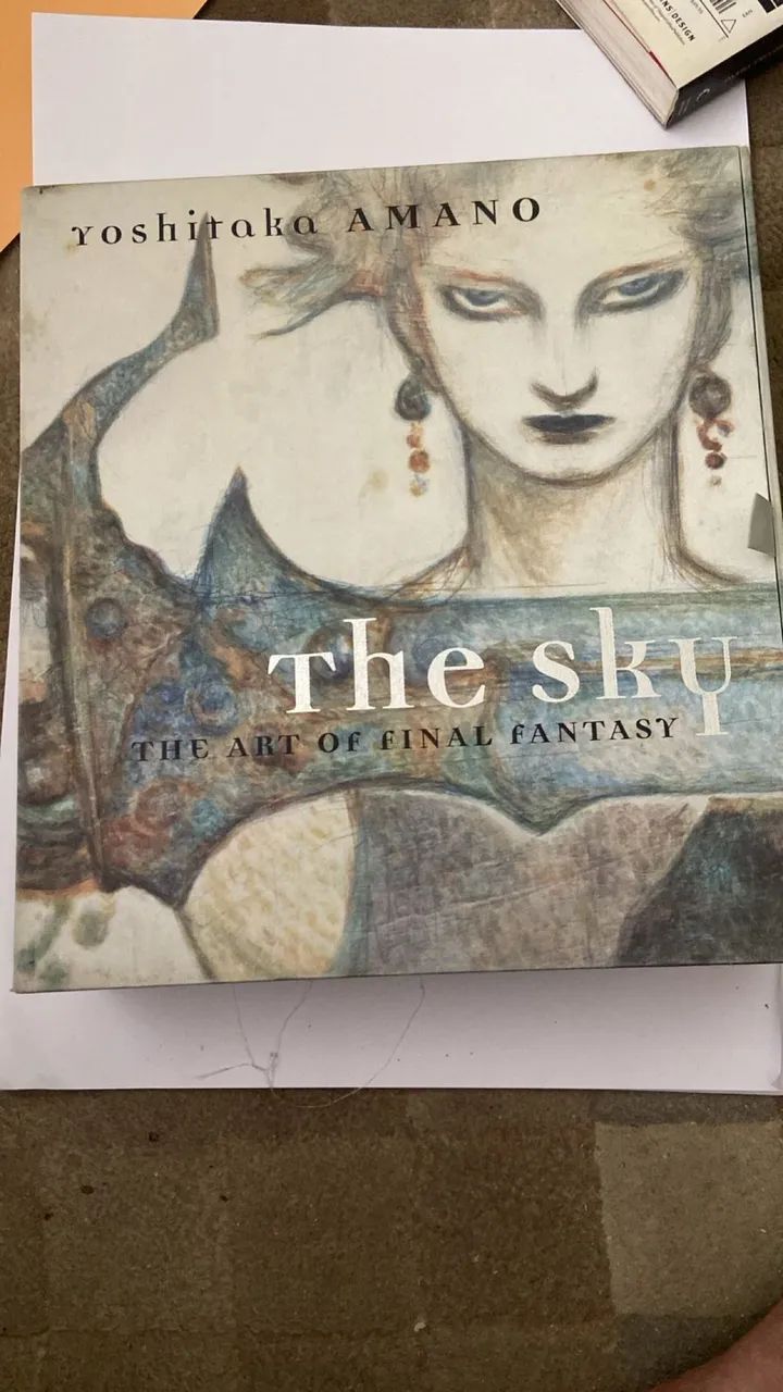 The Art of Final Fantasy,  box com 3 livros do artista Yoshitaka Amano