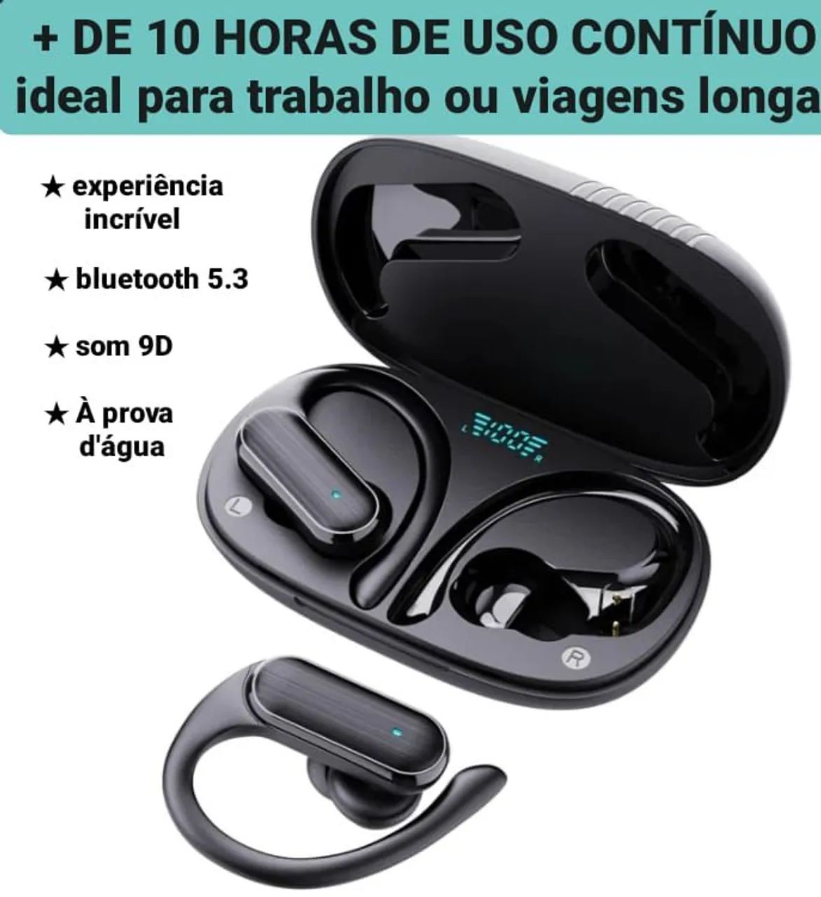 Fone de ouvido bluetooth a520 | bateria de longa duração - Fones de ...