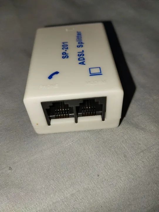 Filtro De Linha Sp 201 duplo Adsl Splitter com cabo - Foto 2