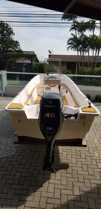 Lancha para Pesca e Passeio Completa 15 pés motor de 40 hp 4 tempos Mercury - Foto 4
