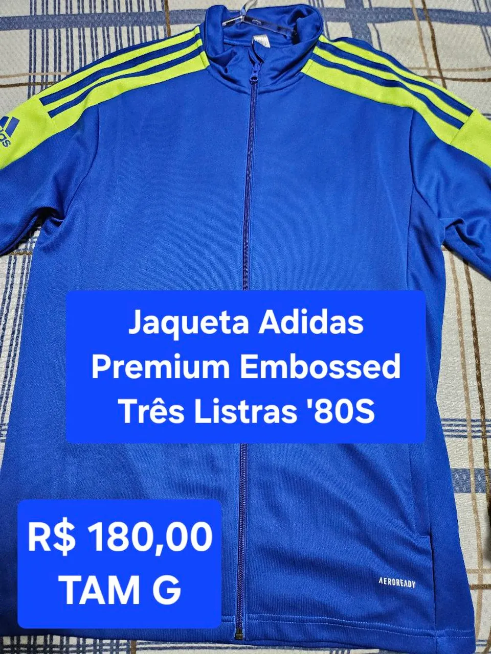 Jaqueta Adidas Premium Embossed Três Listras '80S - TAM G