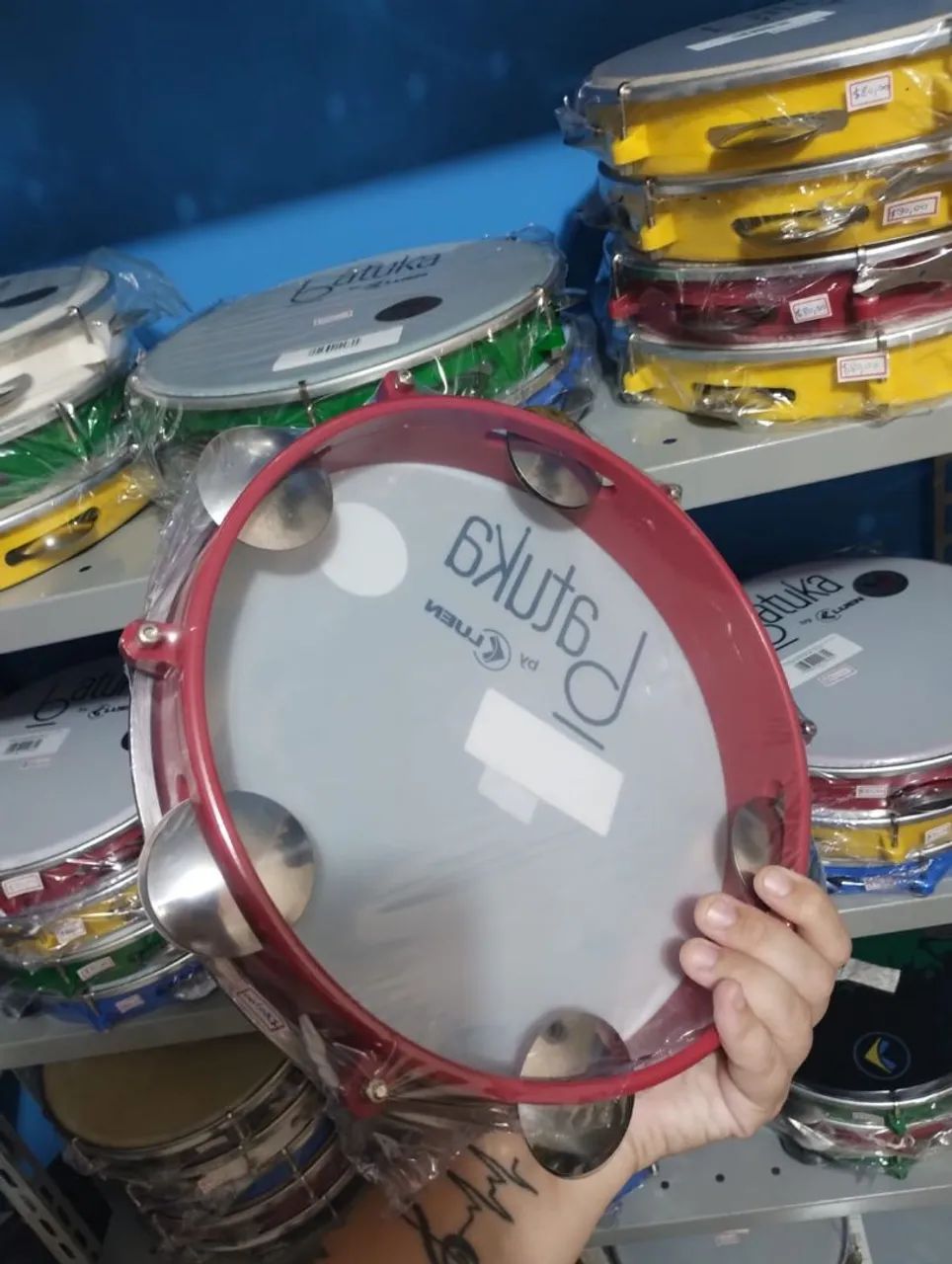 Pandeiros 10" polegadas Sortidos Batuka na promoção  - Foto 6