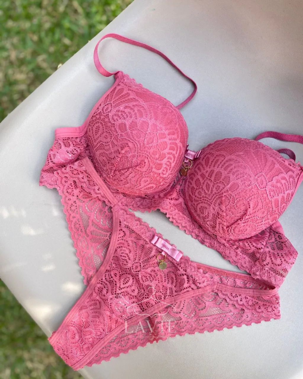Lingerie - Conjunto Amélie - Sandia