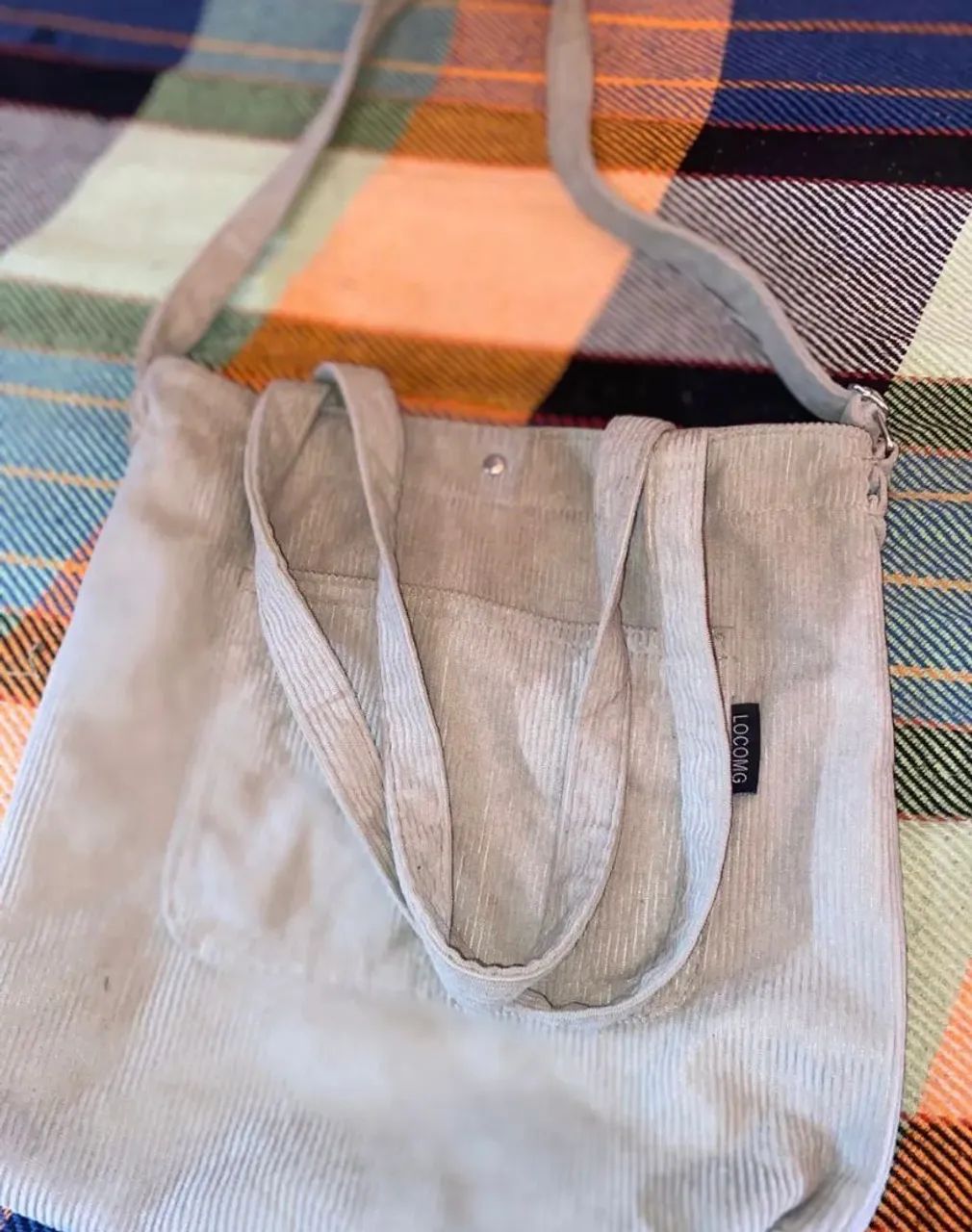 Bolsa transversal e ombro veludo - Foto 3