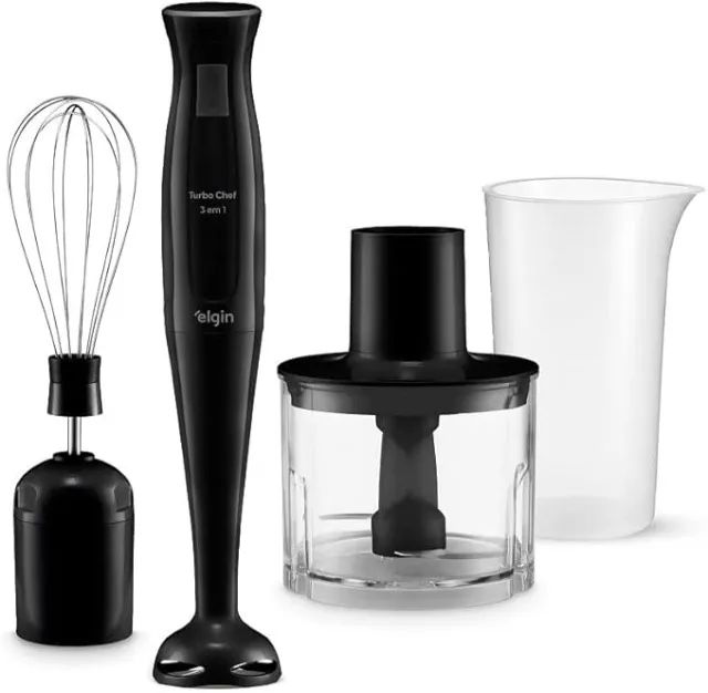 mixer vertical turbo chef elgin 3 em 1 200w preto 110v