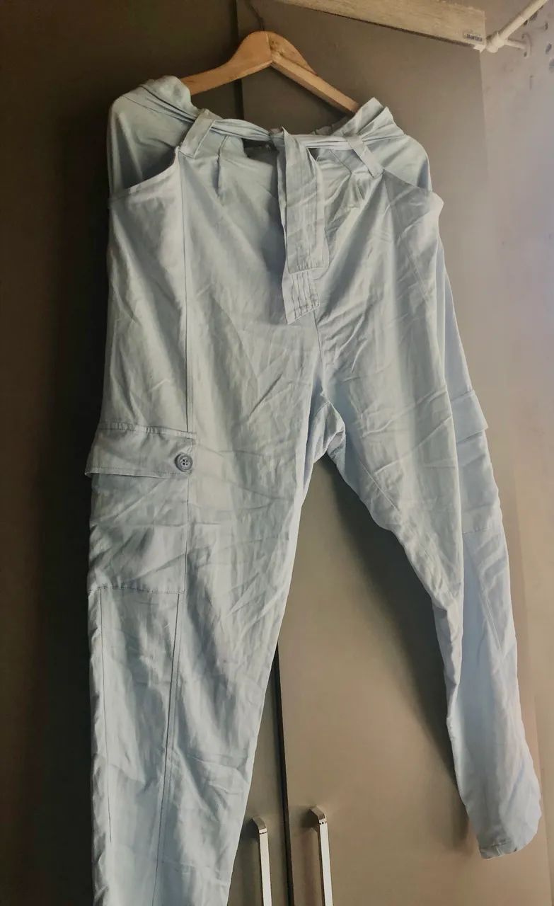 Calça azul claro usada - Foto 3