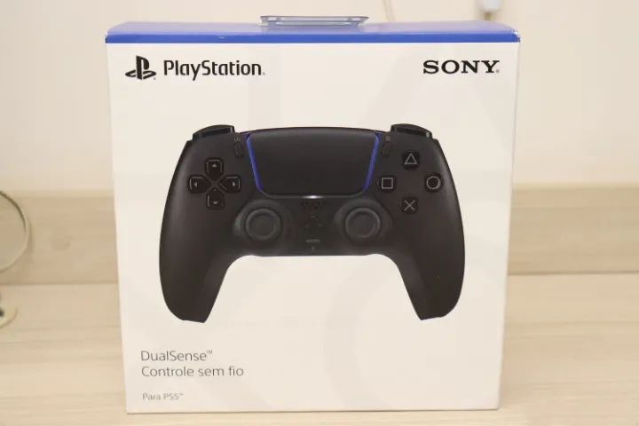 Controle sem fio DualSense Midnight Black PS5 - Original, Novo e Lacrado C/ Nota - Foto 2
