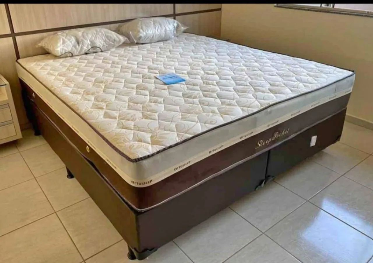 Cama box colchão e base 