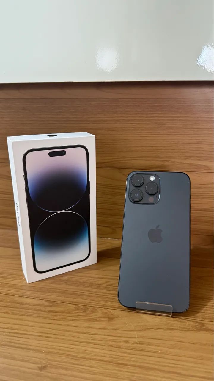 iPhone 14 Pro Max 256GB Space Black Caixa Original 100