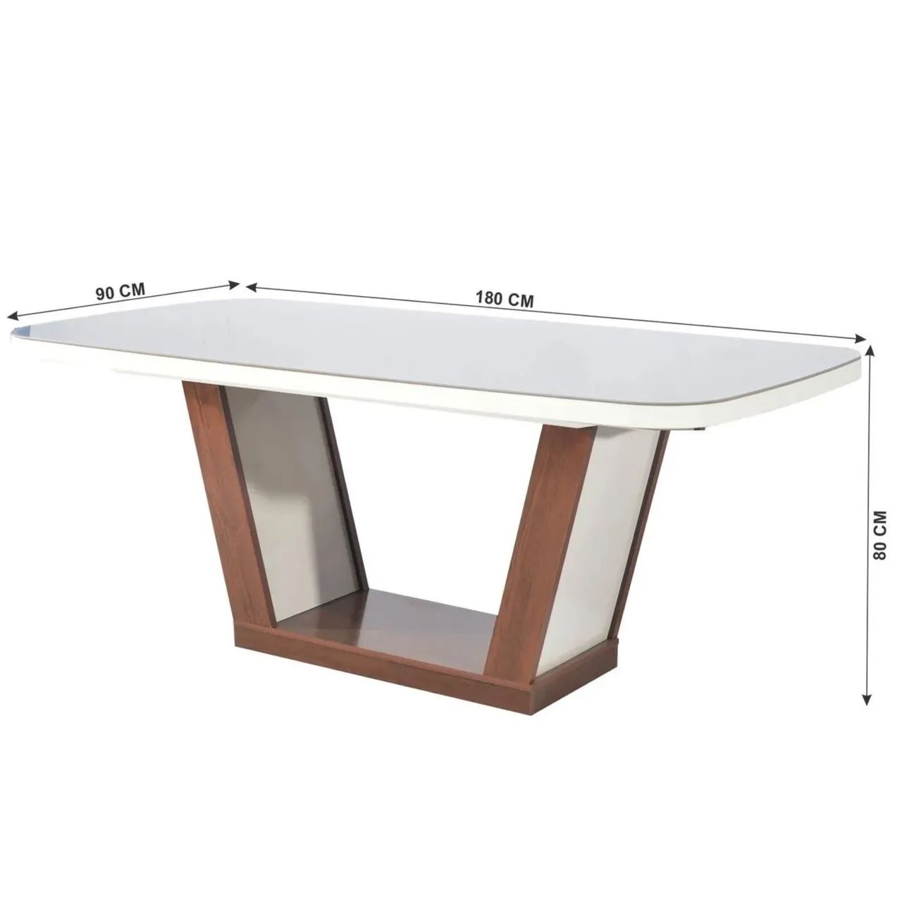 Mesa de vidro com Mdf de 6 cadeiras  - Foto 5
