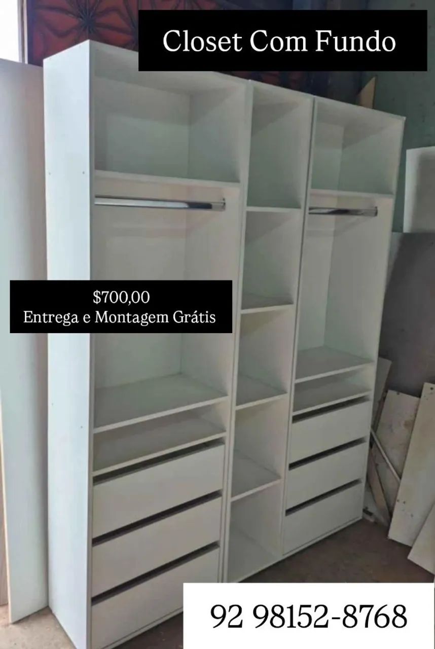 Closet com fundo 