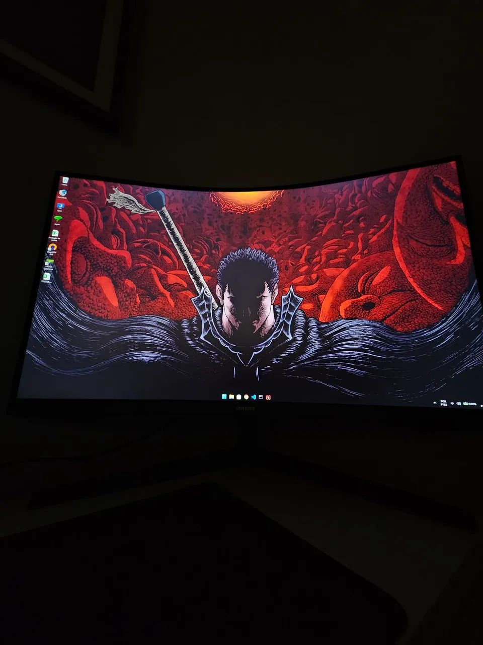 Notebook gamer acer nitro v15 + monitor samsung odyssey G5 32 polegadas Curvo - Foto 5