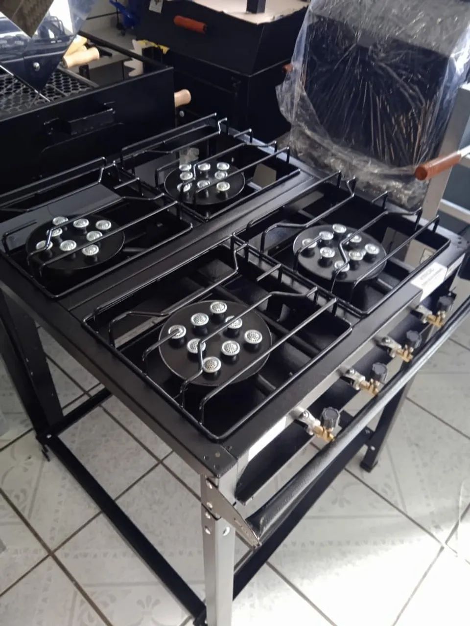 Fogão Industrial 4 Bocas Alta Pressão, em Promoção 