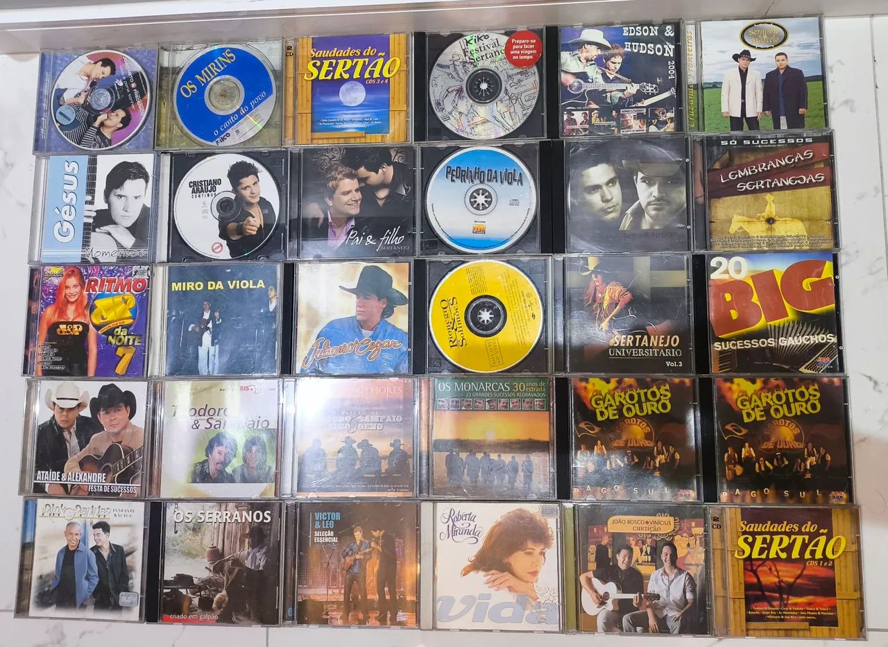 30 CDs Clássicos Sertanejos