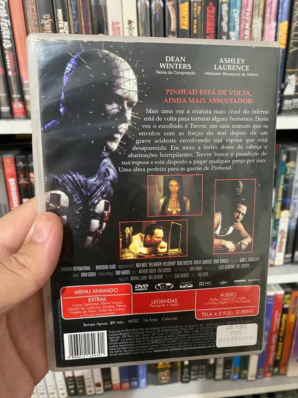 Hellraiser 6: Caçador do Inferno (2002) DVD Original Terror Pinhead - Foto 2