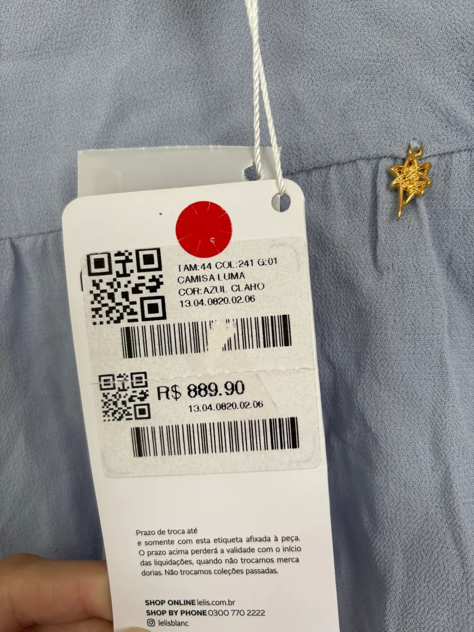 Camisa azul LE LIS BLANC - Foto 5