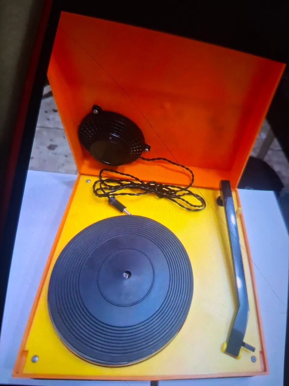 Vitrola Disney e Disco de vinil antigo raro  - Foto 5