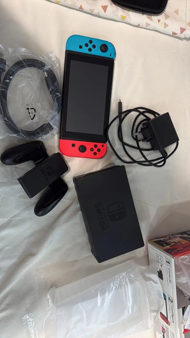 NINTENDO SWITCH COMPLETO - IMPECÁVEL  - Foto 2