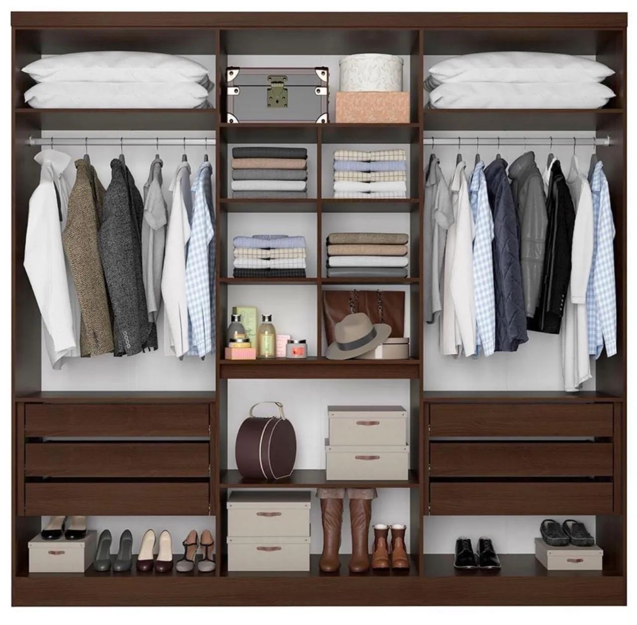 Guarda-Roupa Bartira Monte Rei com 6 Portas e Espelho - Foto 2