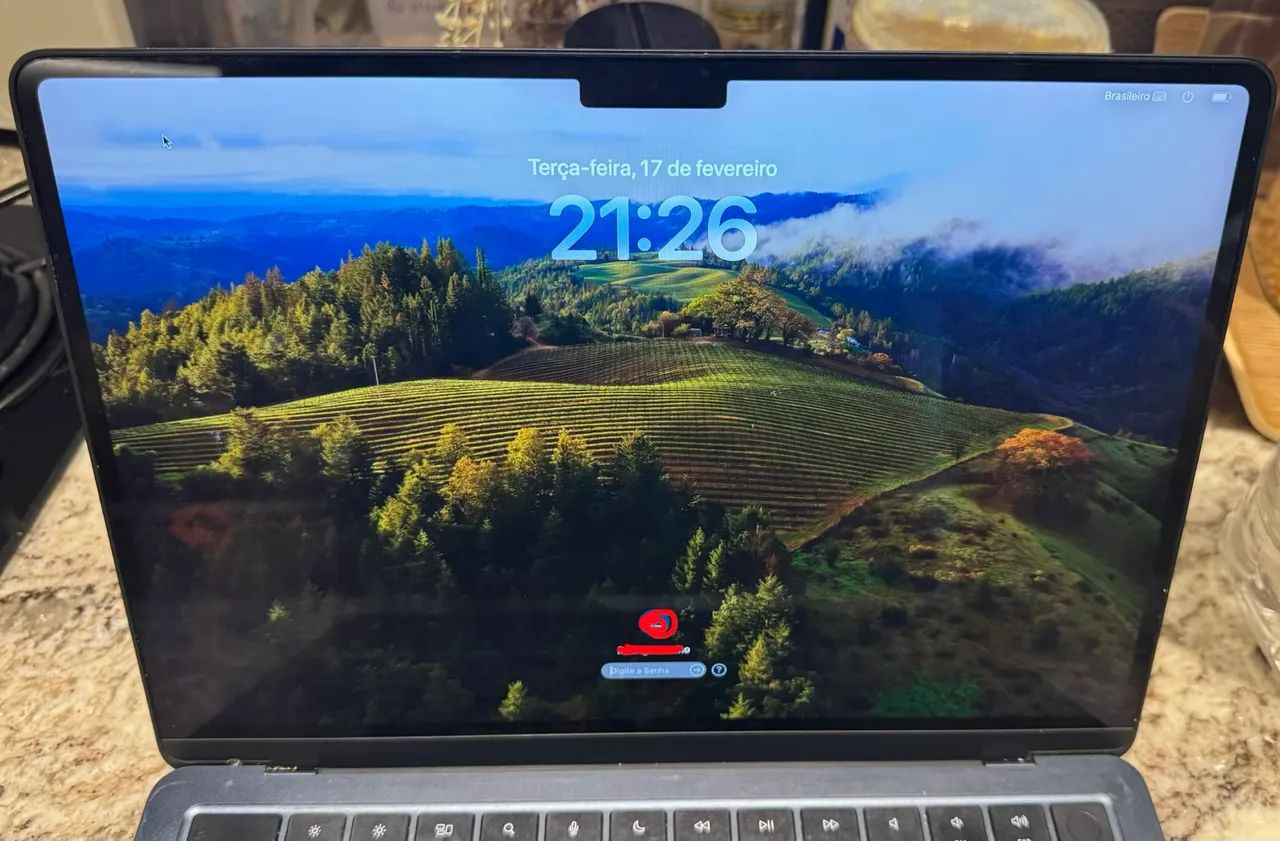 MacBook Air M2 (2022) - 256GB - Cor Meia-noite (Midnight