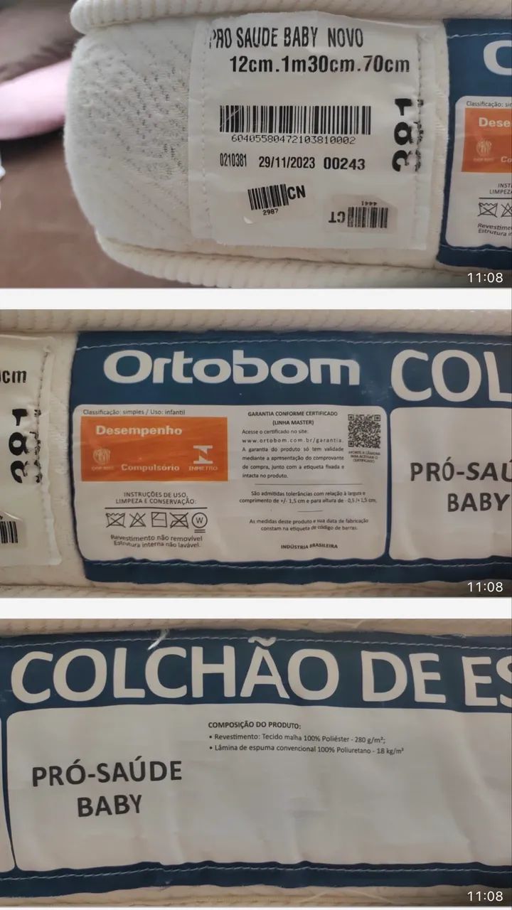 Colchão Infantil/Bebê - Ortobom - Foto 3