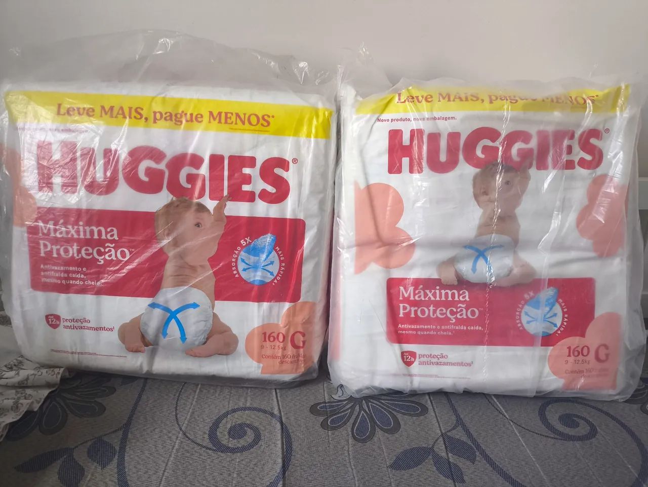 Fraldas Huggies máxima proteção 