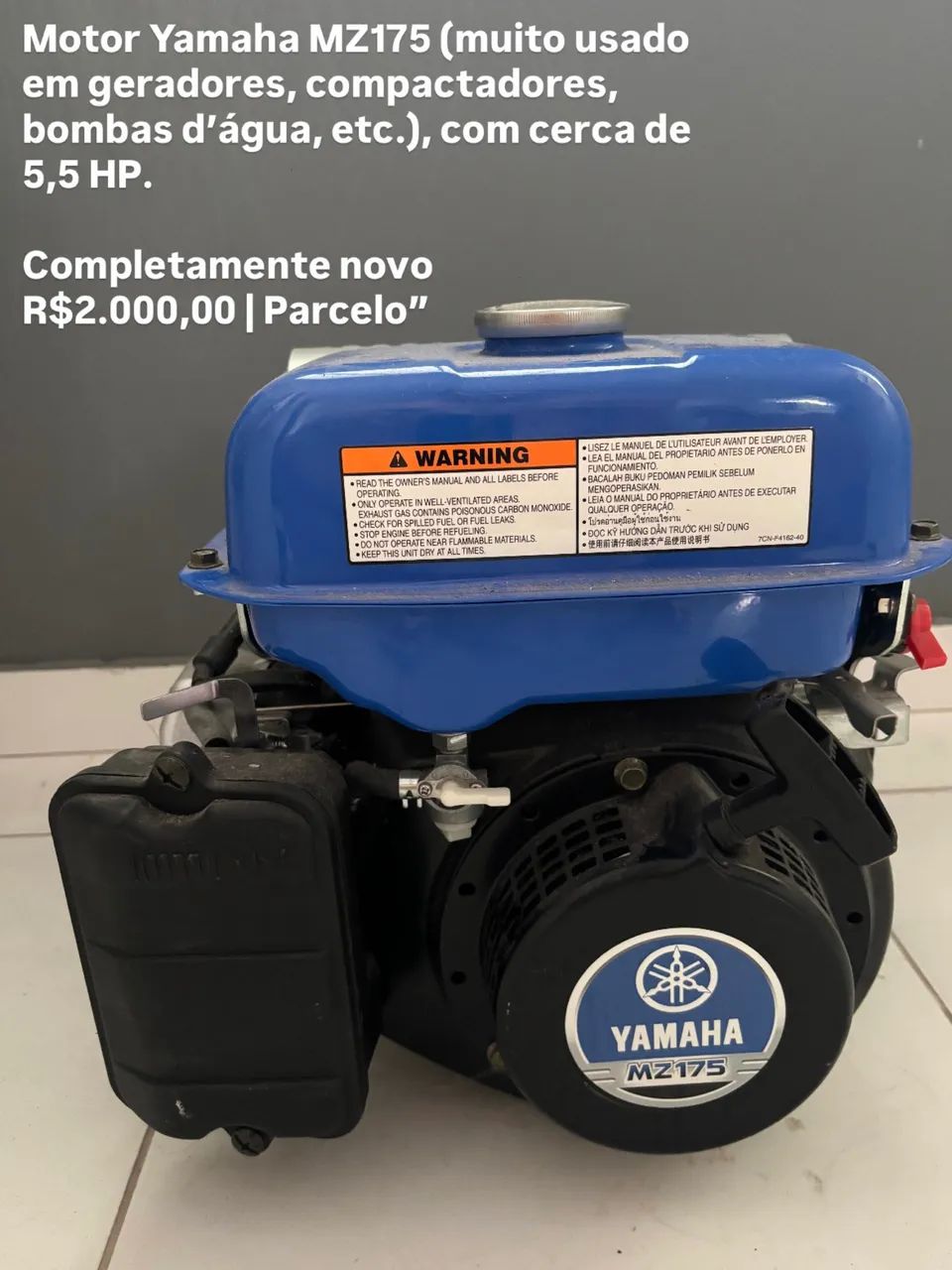 Motor novo - Yamaha MZ175 - Foto 4
