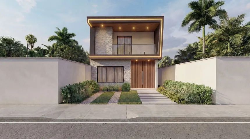 Casa com quatro dormitórios sendo dois suítes no Eusébio - 134m² 