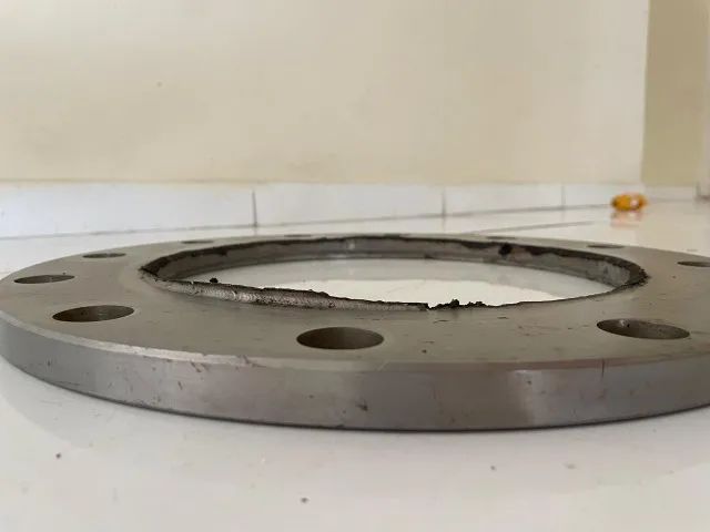 Flange de inox 10 polegadas, 12 furos, lisa - Foto 2