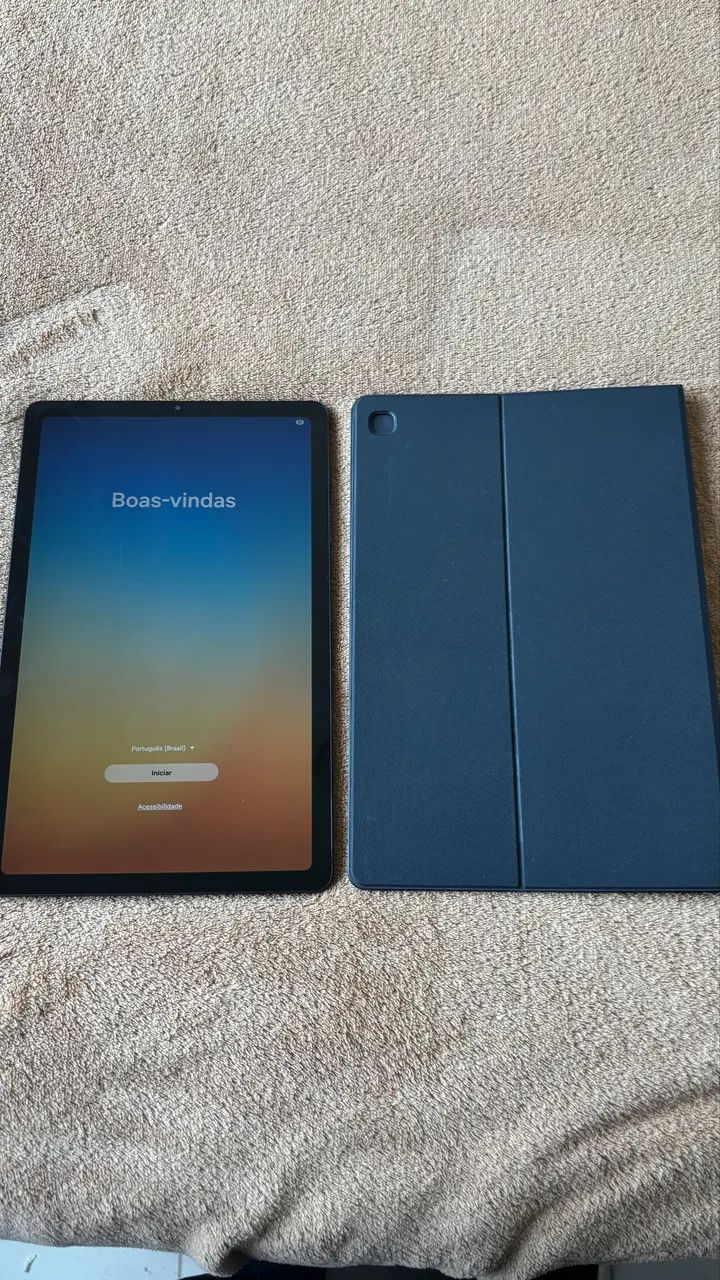 S6 Lite com Capa e S Pen