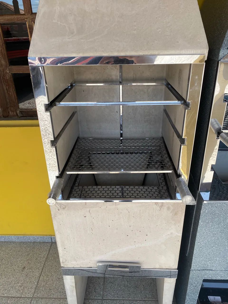 Churrasqueira pré moldada de concreto 55 cm completa (pré montada)  - Foto 3