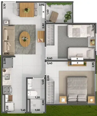 PLANTA 47m²