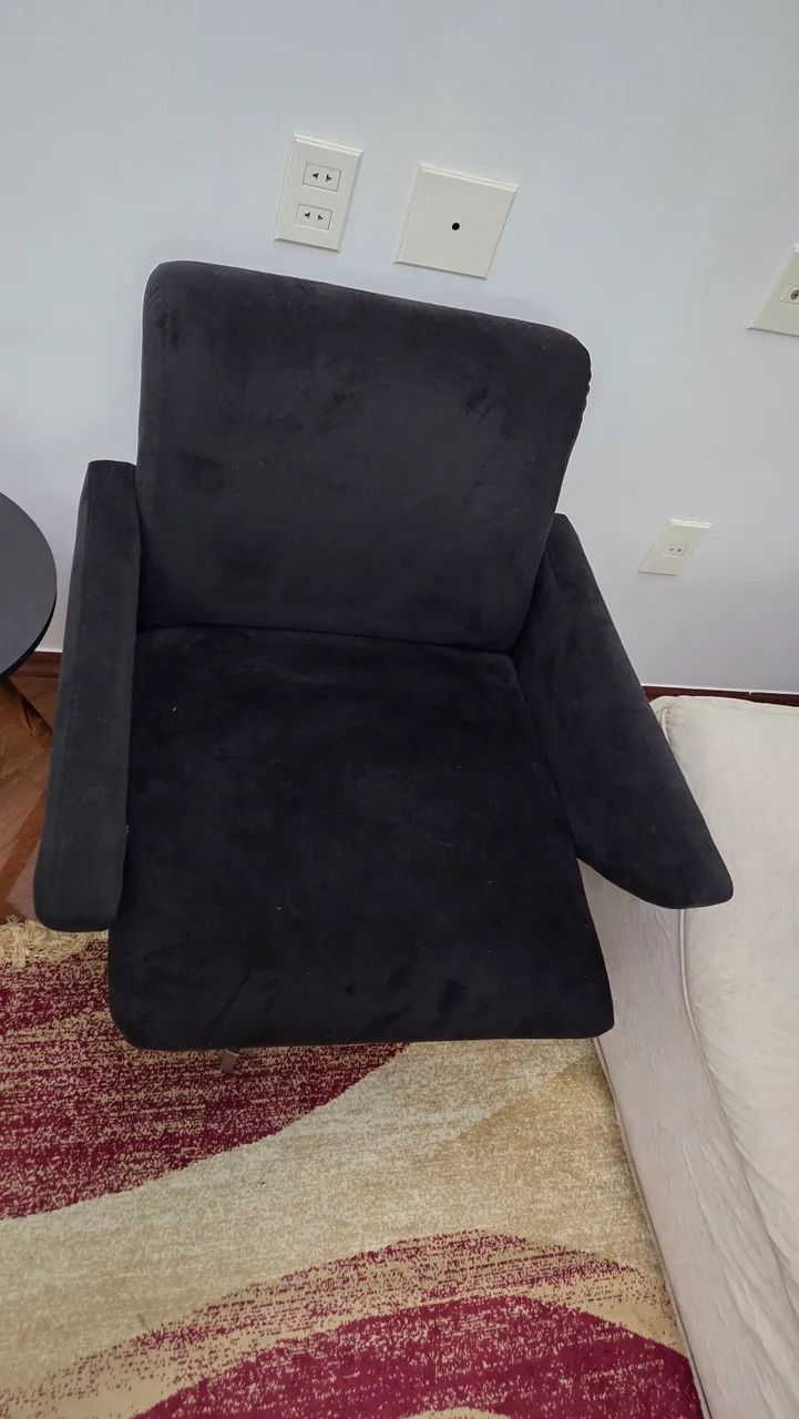 Poltronas 2 unidades veludo a prova de pets  - Foto 2