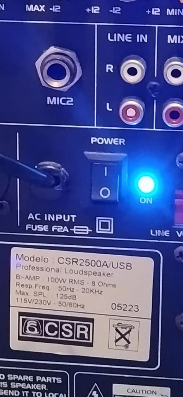 Caixa de som CSR 250 8amp 100w rms 8 Ohms - Foto 3