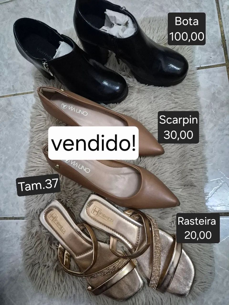 Sapatos 37 desapego 