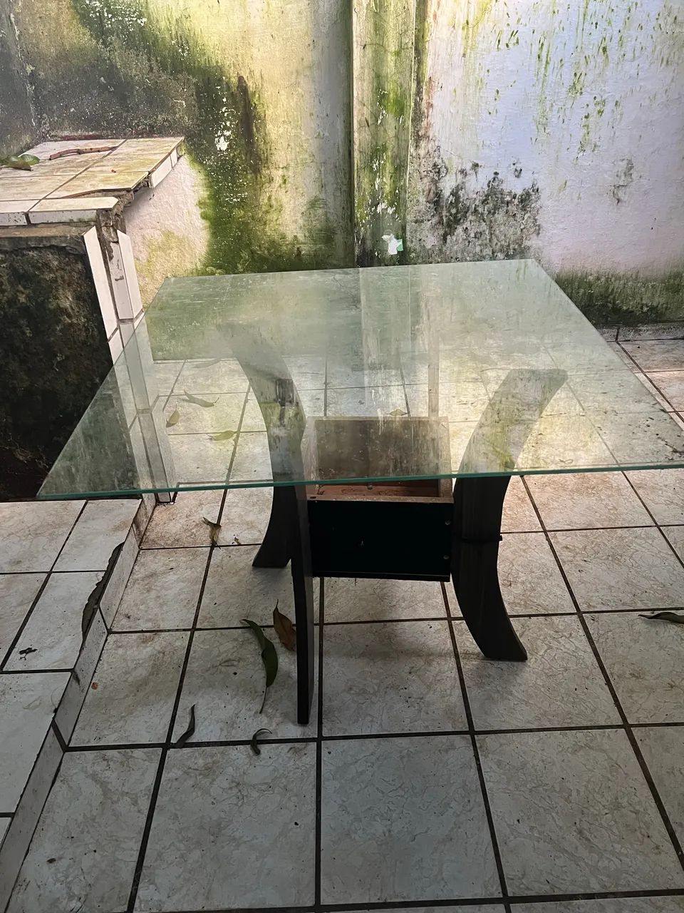 MESA DE JANTAR - VIDRO + MADEIRA  - Foto 3
