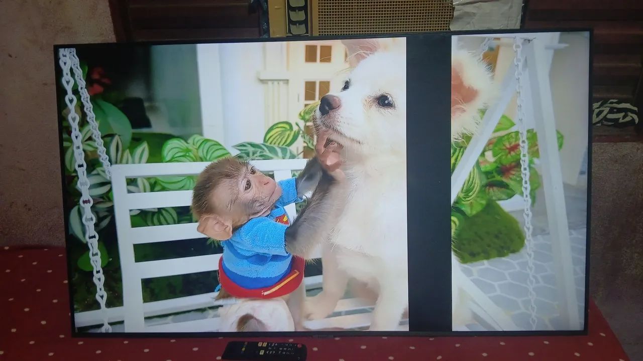 Vendo tv Samsung 50 polegadas smart com uma faixa da de assistir de boa valor 250 - Foto 3
