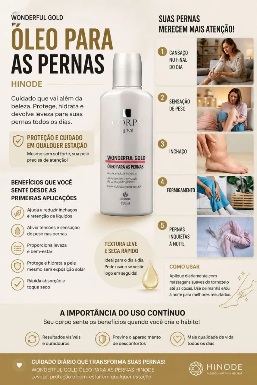 Creme para as pernas 