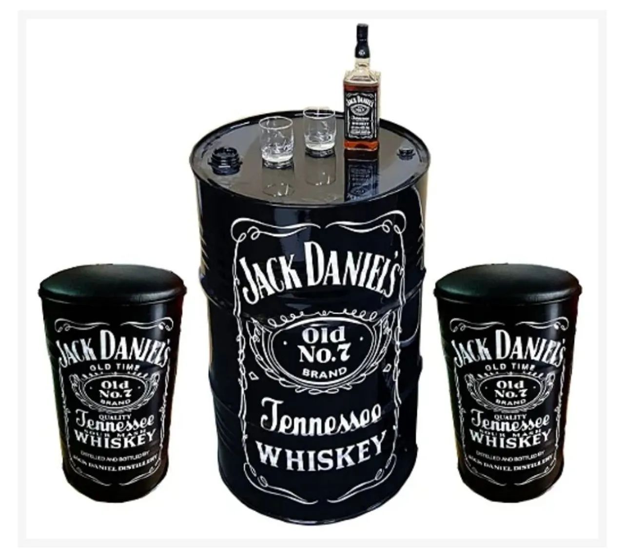 Tambor + 2 banquetas Jack Daniels - Foto 2