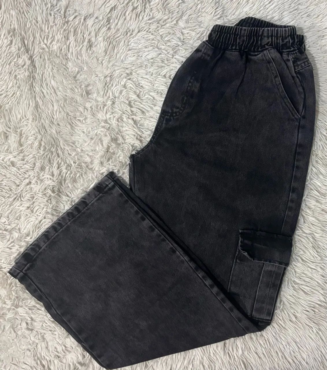 Calça Jeans Cargo Balão 