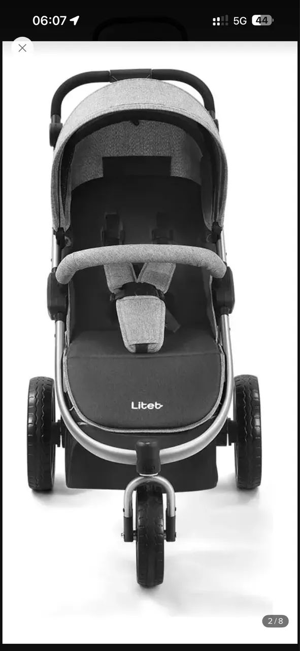 carrinho de bebê liteb sway cinza - Foto 2