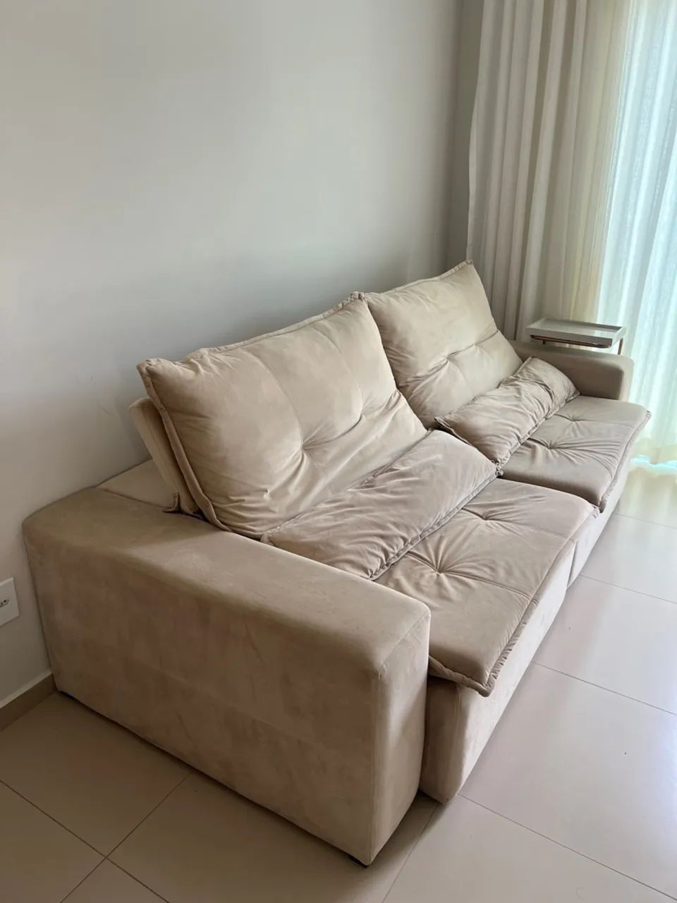 Vendo sofá retrátil seminovo - Foto 4
