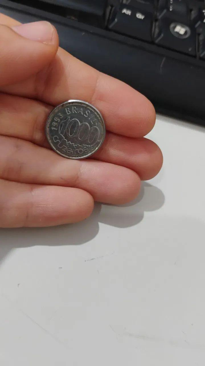 Moeda de 1000 Cruzeiros "Peixe Acará" - Foto 2