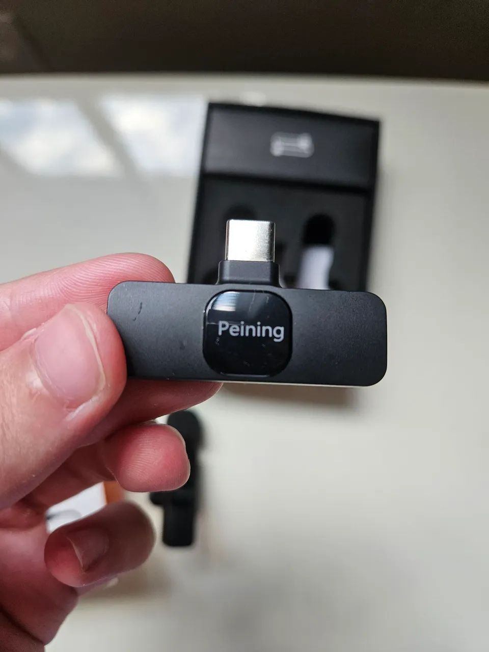 Microfone de lapela peining para tipo - c - Foto 4