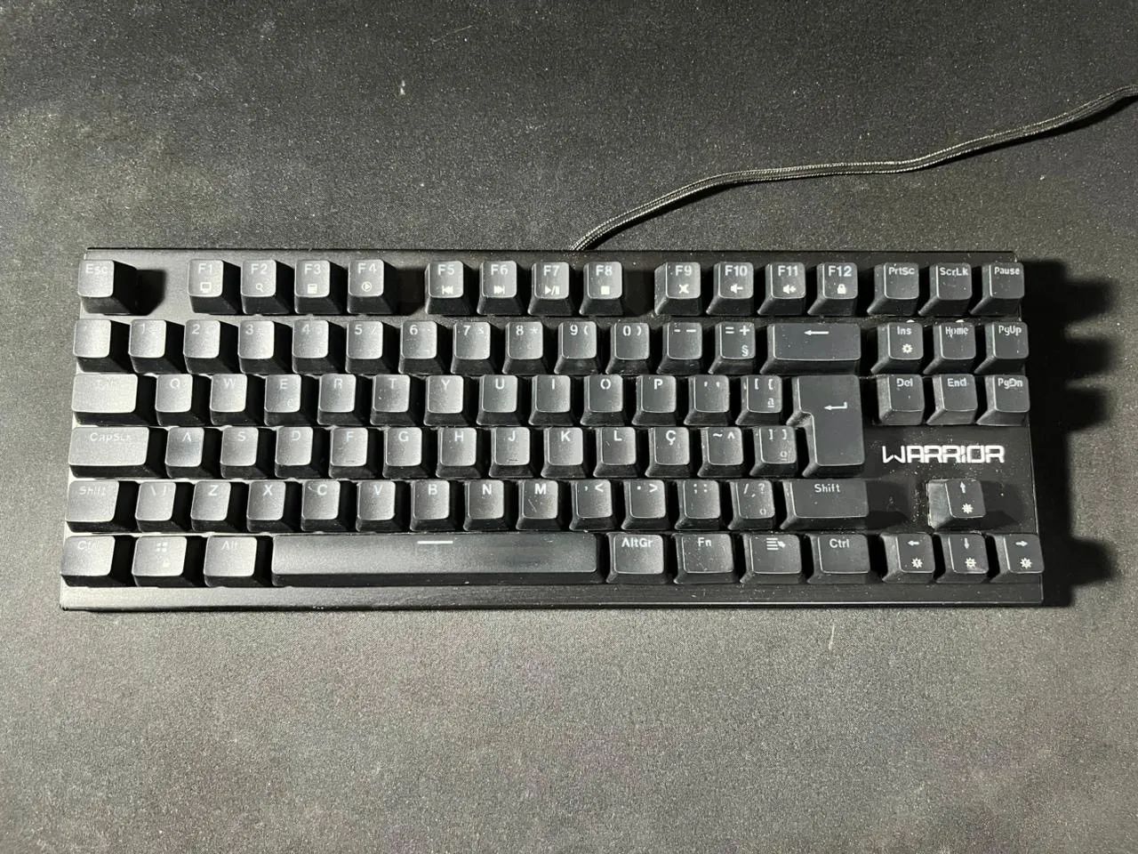 Teclado mecânico TKL WARRIOR. Switch OUTEMU AZUL. 