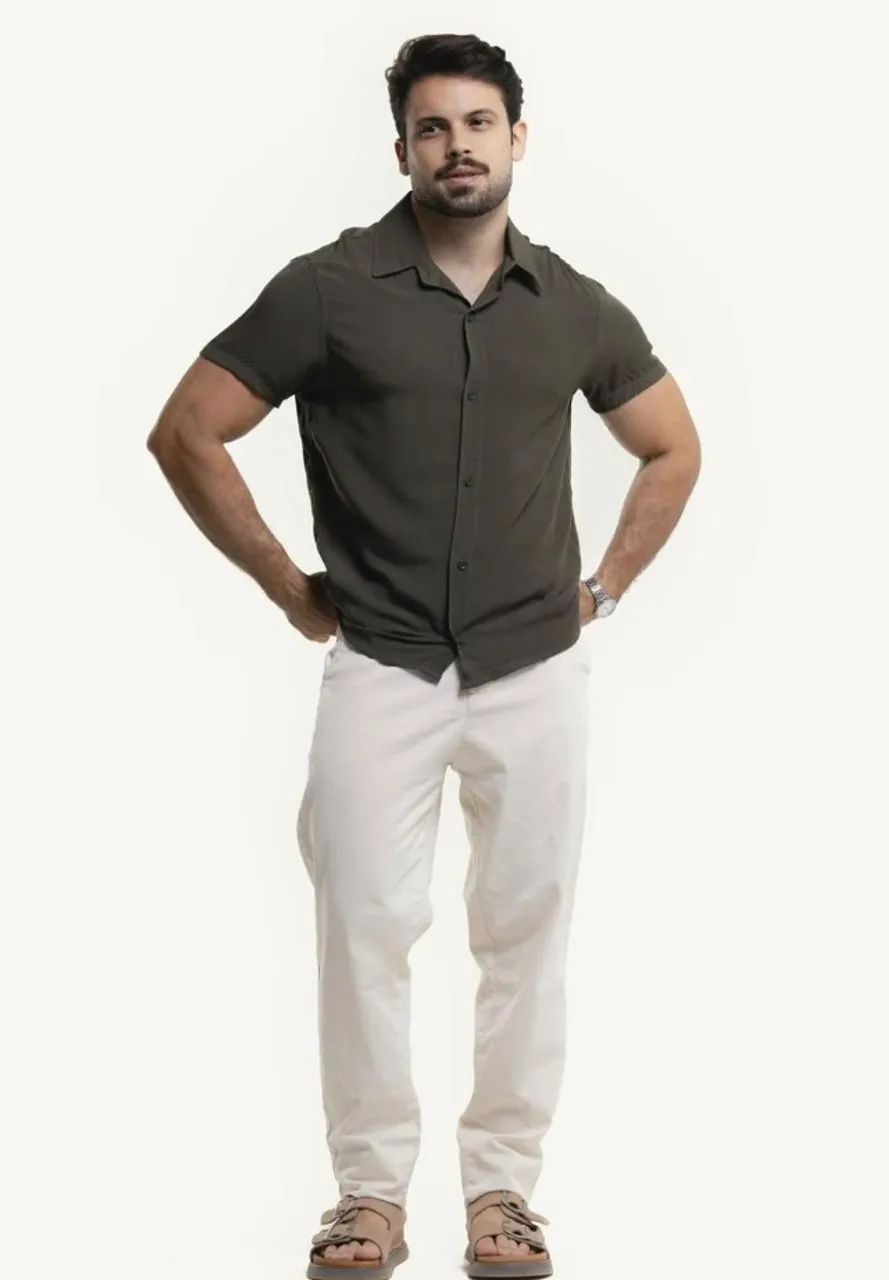 Camisas de botão Masculina - Foto 4