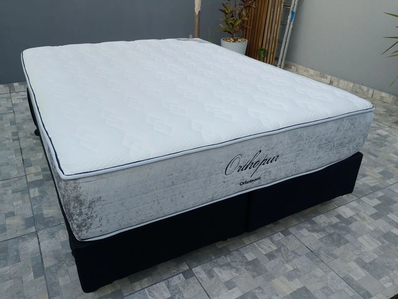 Cama Box Queen Size/colchão Ortobom Orthopur  - Foto 5