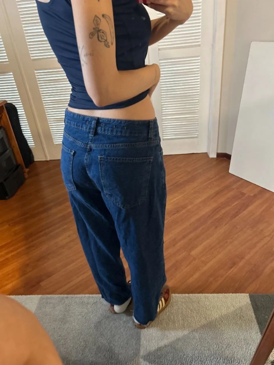 calça jeans reta tam 38 - Foto 3